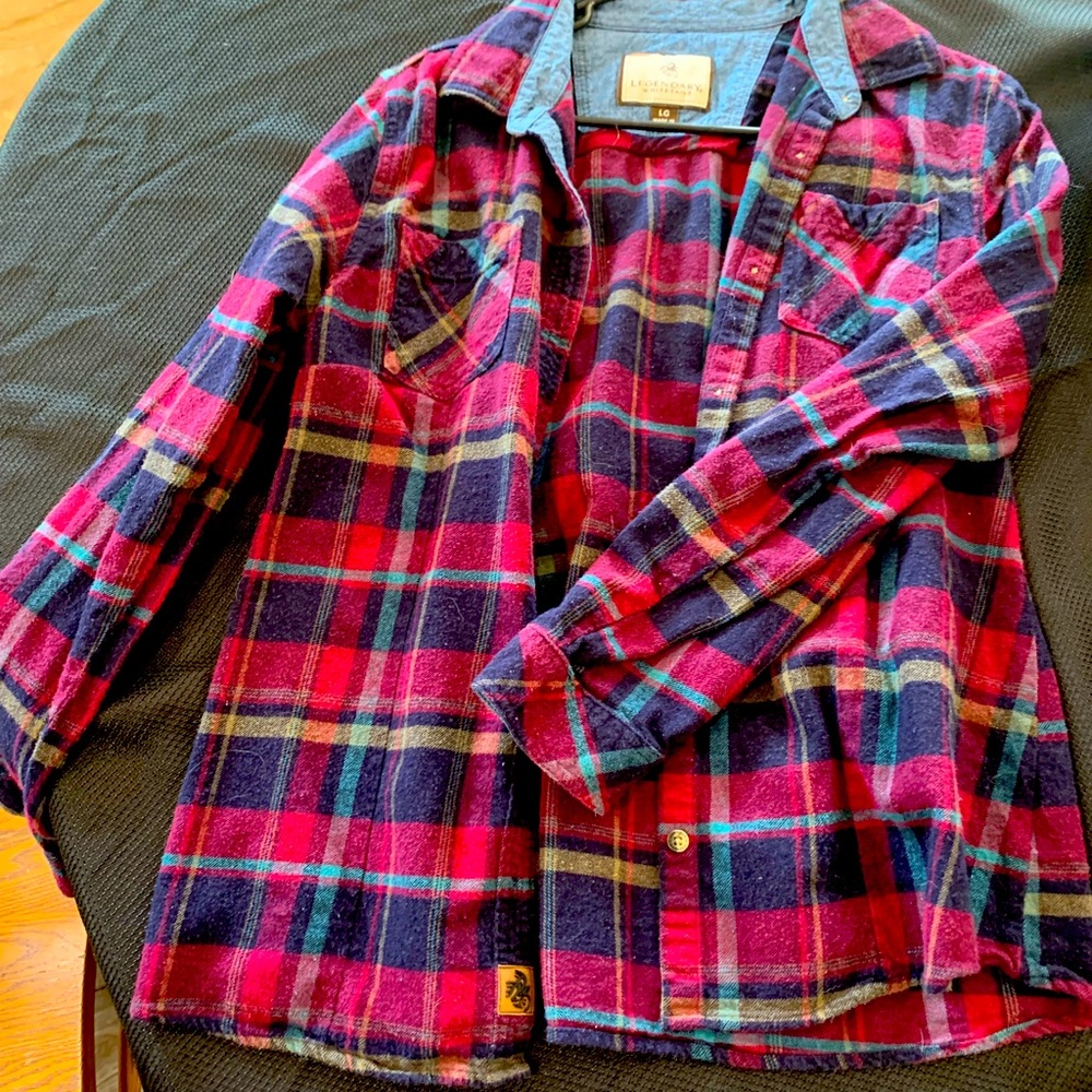 Legendary White Tails Womens Flannel. Large